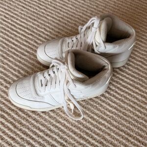 Saint Laurent White High-Top Sneakers